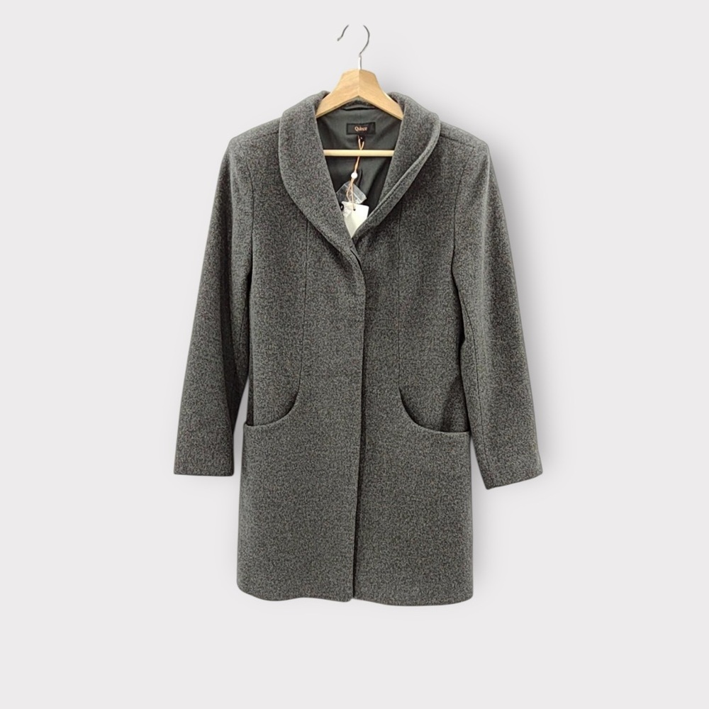 Quince Cocoon Wool Cashmere Cost Charcoal Small NWT